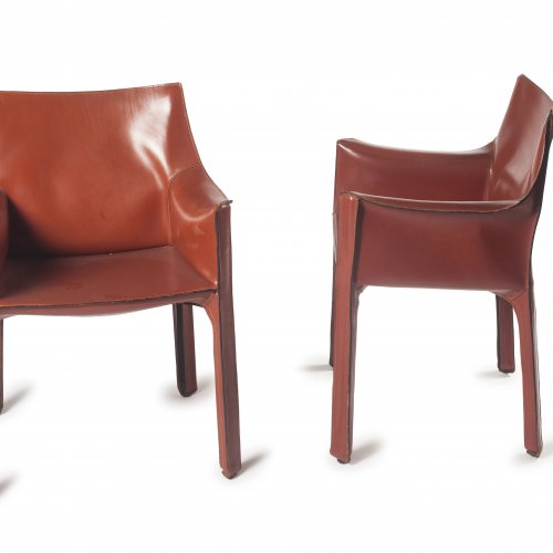Two 'Cab 413' chairs, 1979