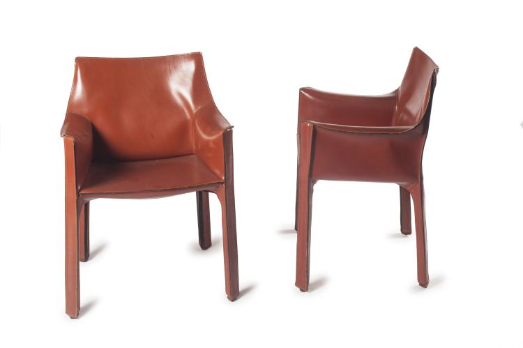 Hauptbild zu Objekt, Two 'Cab 413' chairs, 1979, Mario Bellini, Cassina, Mailand, 128B 579