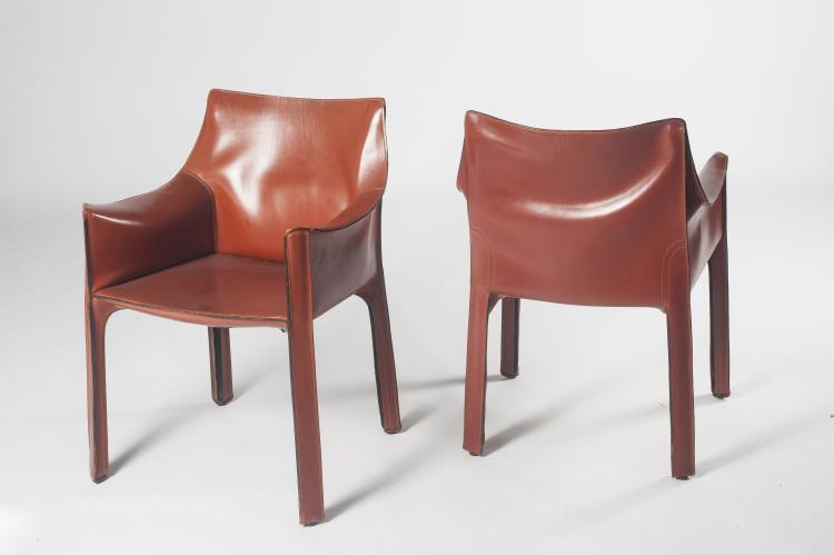 Bild 2 zu Objekt, Two 'Cab 413' chairs, 1979, Mario Bellini, Cassina, Mailand, 128B 579