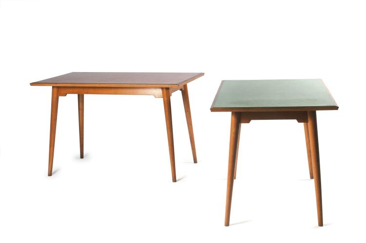 Hauptbild zu Objekt, Zwei Schulschreibtische, 1950er Jahre, Italien, 128B 277