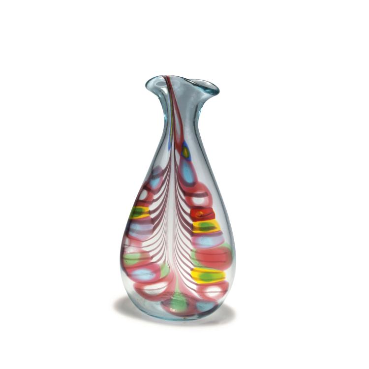 Hauptbild zu Objekt, Vase 'Pavone', um 1957-60, Anzolo Fuga, A.Ve.M., Murano, 128C 751