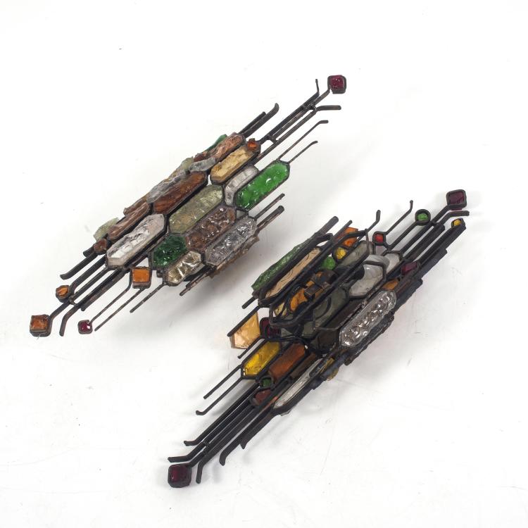 Bild 1 zu Objekt, Zwei Wandappliquen, um 1970, Albano Poli, Poliarte, Verona, 128B 541