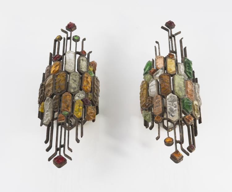 Bild 4 zu Objekt, Zwei Wandappliquen, um 1970, Albano Poli, Poliarte, Verona, 128B 541