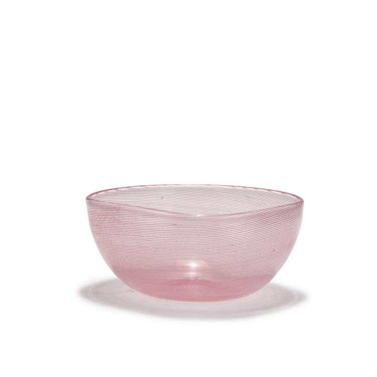 Hauptbild zu Objekt, 'Mezza filigrana' bowl, c1935, Carlo Scarpa, Venini & C., Murano, 128C 627