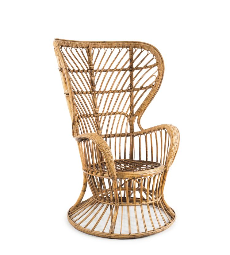 Hauptbild zu Objekt, Wickerchair, c1950, Gio Ponti, Bonacina & C., Como, 131A 28