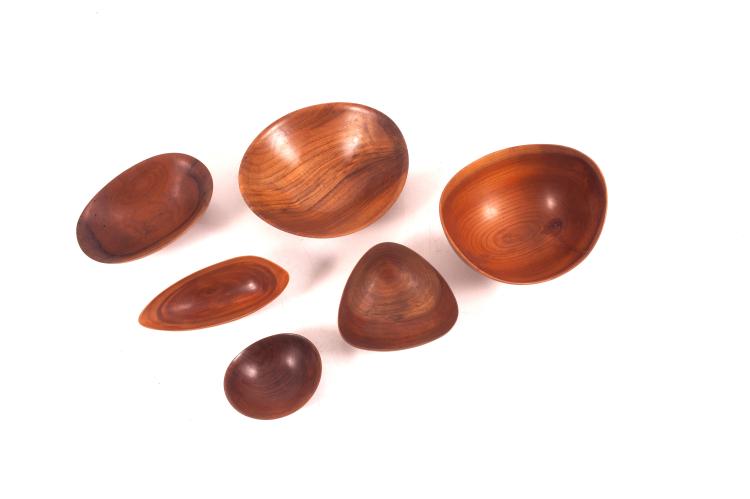 Bild 1 zu Objekt, Sechs Holzschalen, 1950er Jahre, Deutschland, 128B 269