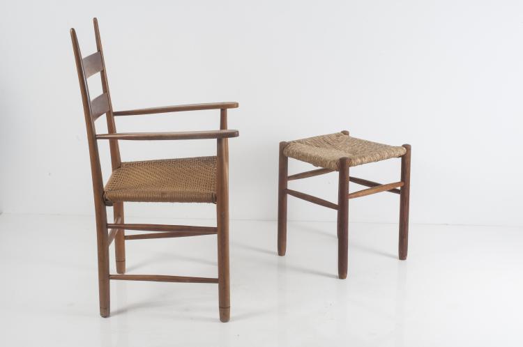 Bild 2 zu Objekt, Two armchairs, one stool, c1920, Josef Frank, Haus & Garten, Wien (zugeschrieben), 128A 5