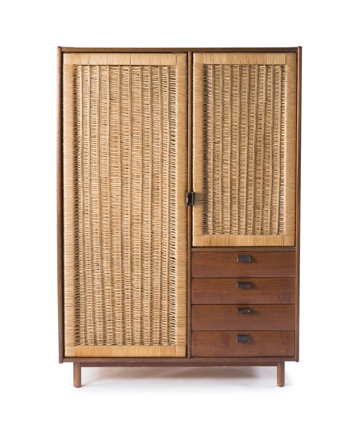 Hauptbild zu Objekt, Wardrobe, 1960s, Sebastian Muggenthaler, Muggenthaler, Sebastian, M&ouml;belwerkst&auml;tten, Otzing, 128B 429