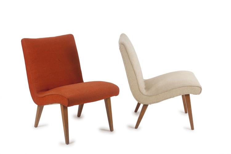 Hauptbild zu Objekt, Two 'Vostra' easy chairs, 1941, Jens Risom, Knoll, Walter, Herrenberg, 128A 45