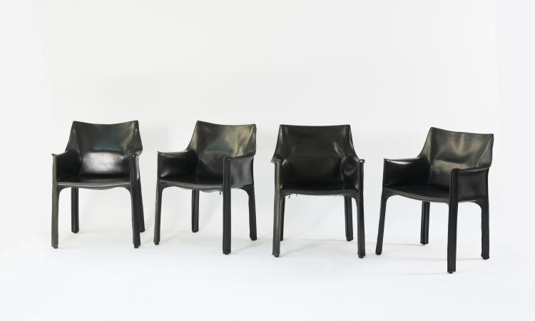 Bild 1 zu Objekt, Four armchairs 'Cab 413', 1979, Mario Bellini, Cassina, Mailand, 128B 578