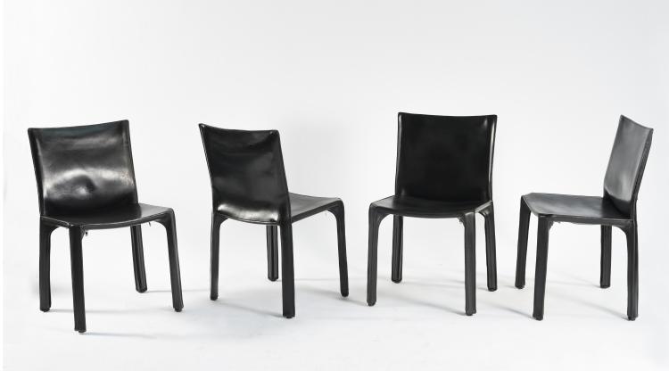 Bild 1 zu Objekt, Eight 'Cab 412' chairs, 1977, Mario Bellini, Cassina, Mailand, 128B 575