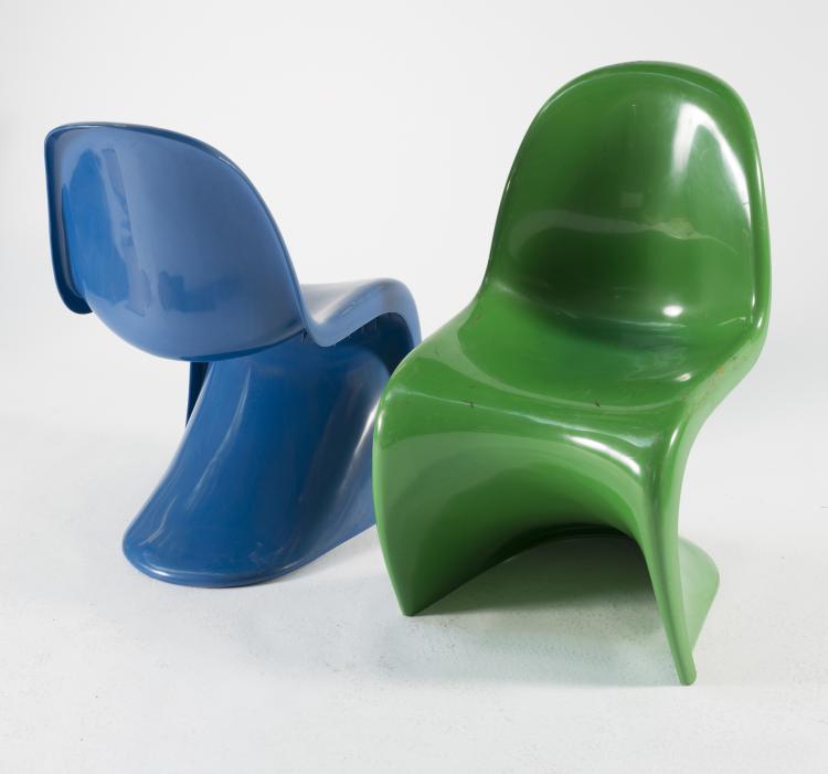 Bild 2 zu Objekt, Two 'Panton' chairs, 1962/67, Verner Panton, Fehlbaum Production, Weil am Rhein; Herman Miller, Zeeland, 128A 164