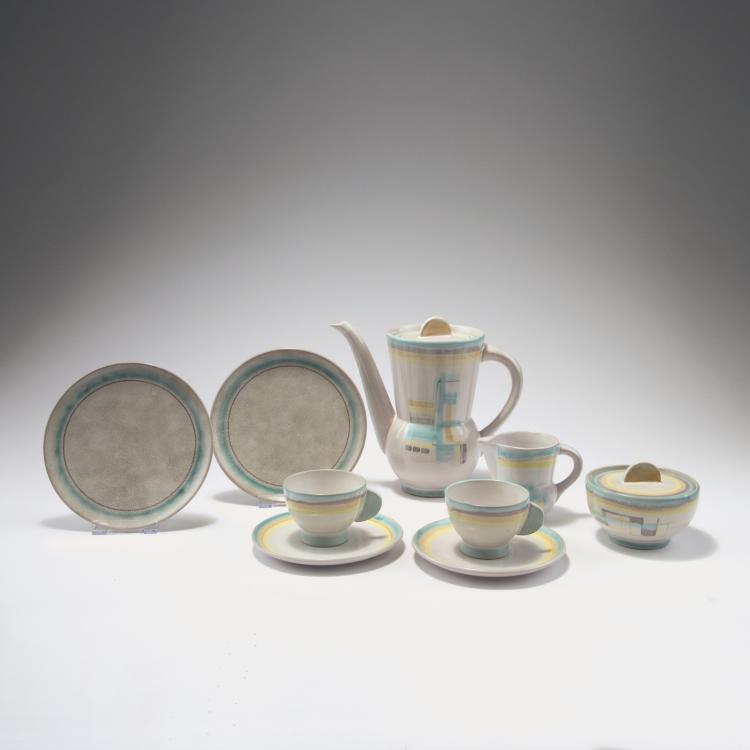 Hauptbild zu Objekt, 'Cologne' coffee set, c1928, Siegfried M&ouml;ller, Carstens-Uffrecht, Haldensleben, 129 635