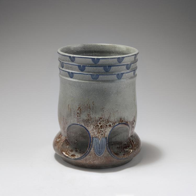 Hauptbild zu Objekt, Henkelvase, um 1912, Joseph Maria Olbrich, Villeroy & Boch, Mettlach, 129 657