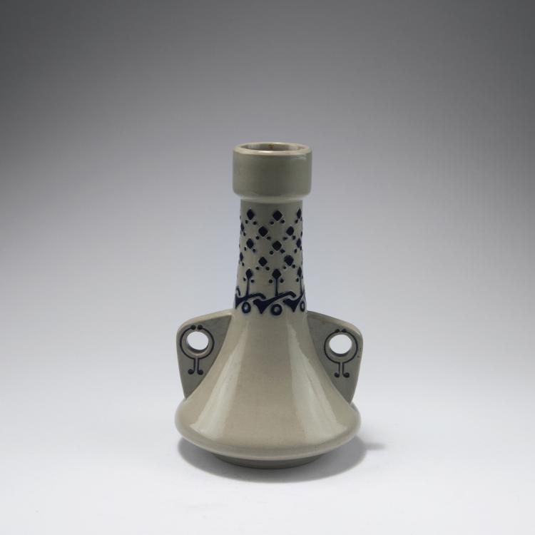 Hauptbild zu Objekt, Vase with handles, c1905, Hans Eduard von Berlepsch-Valend&agrave;s, Merkelbach, Reinhold, Grenzhausen, 129 644