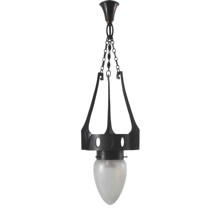 Hauptbild zu Objekt, Deckenleuchte, um 1902/03, Henry van de Velde, 130A 41