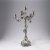 Tall figurative candelabrum, c1900