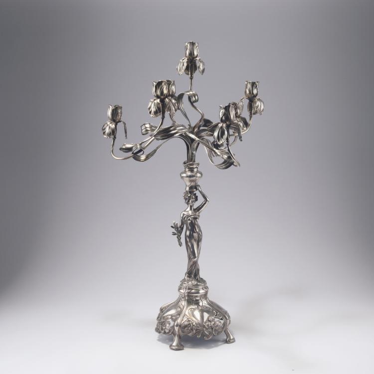 Hauptbild zu Objekt, Tall figurative candelabrum, c1900, Deutschland, 129 404