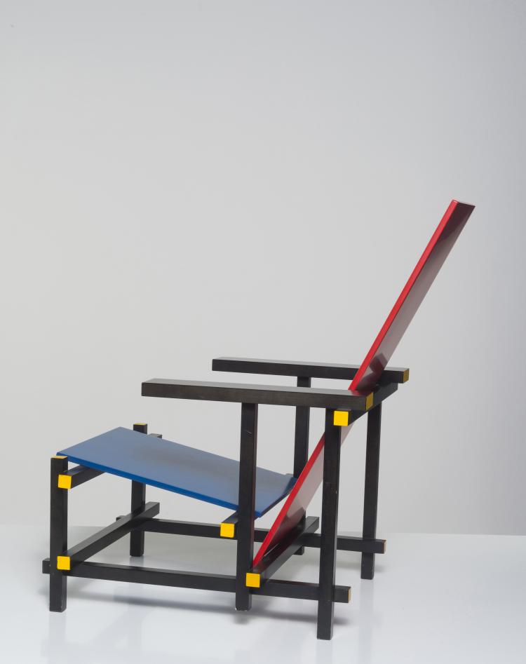Bild 10 zu Objekt, Armlehnsessel 'Rot-Blau', 1918, Gerrit Rietveld, Cassina, Mailand, 128B 195