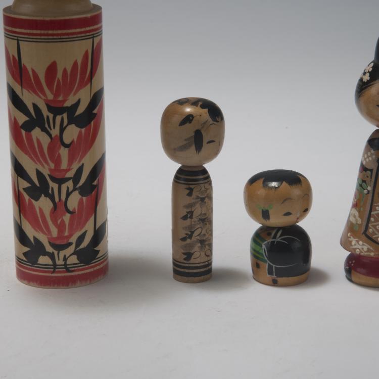 Bild 5 zu Objekt, Acht 'Kokeshi Dolls', 1960er Jahre, Japan, 128B 421