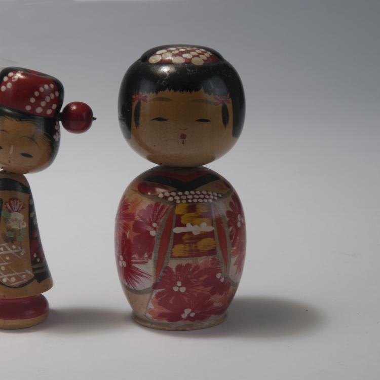 Bild 8 zu Objekt, Acht 'Kokeshi Dolls', 1960er Jahre, Japan, 128B 421