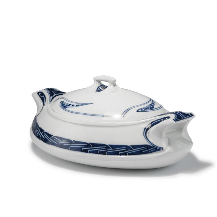 Hauptbild zu Objekt, Large 'Whiplash' turreen, 1903-04, Henry van de Velde, Meissen, KPM, 130A 21