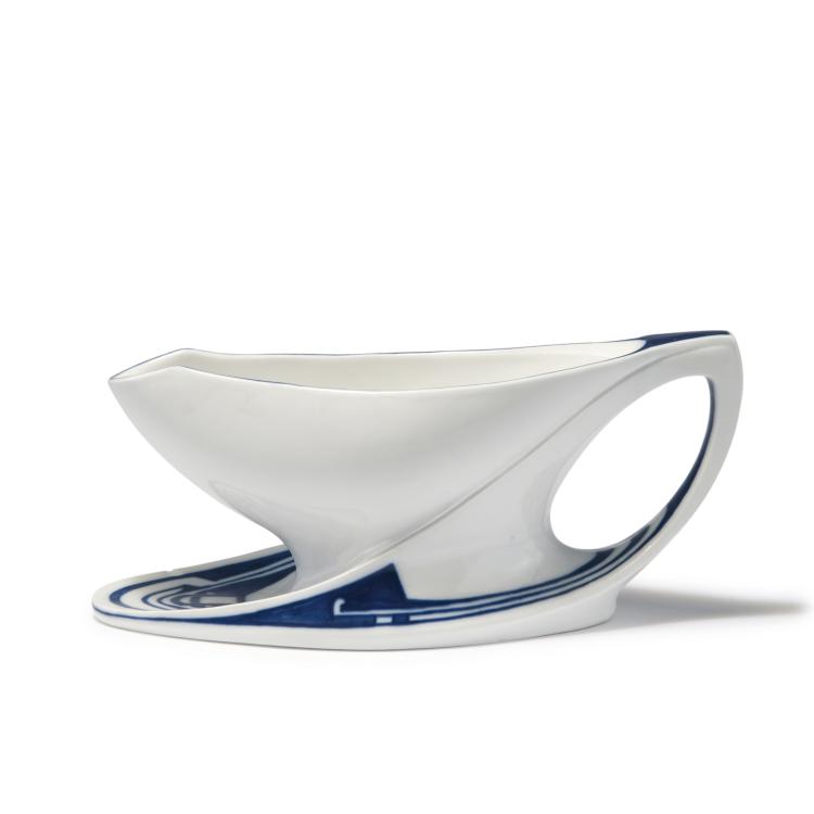 Bild 1 zu Objekt, Sauciere 'Peitschenhieb', 1903-04, Henry van de Velde, Meissen, KPM, 130A 22