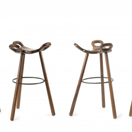 Four barstools, 1950s