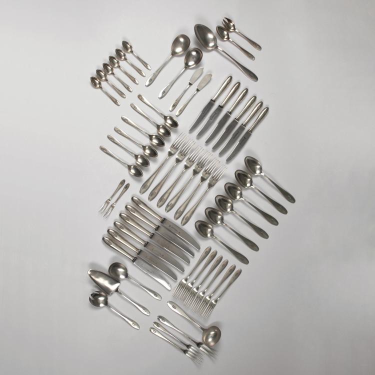 Hauptbild zu Objekt, 'Carl Weishaupt M&uuml;nchen' flatware, 1911/12, Richard Riemerschmid, Bruckmann & S&ouml;hne, Heilbronn; Weishaupt, Carl, M&uuml;nchen, 130A 53