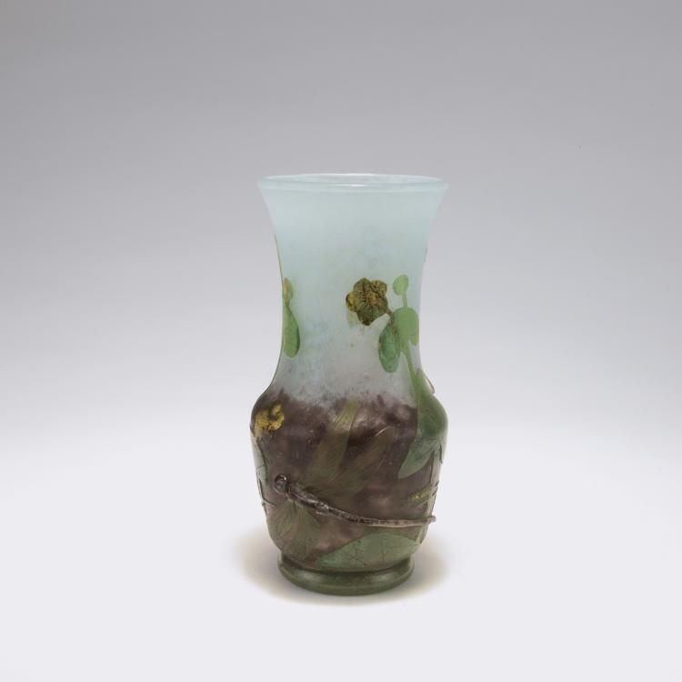 Bild 1 zu Objekt, 'Libellules et renoncules jaunes', c1904, Henri Berg&eacute;, Daum Fr&egrave;res, Nancy, 129 45