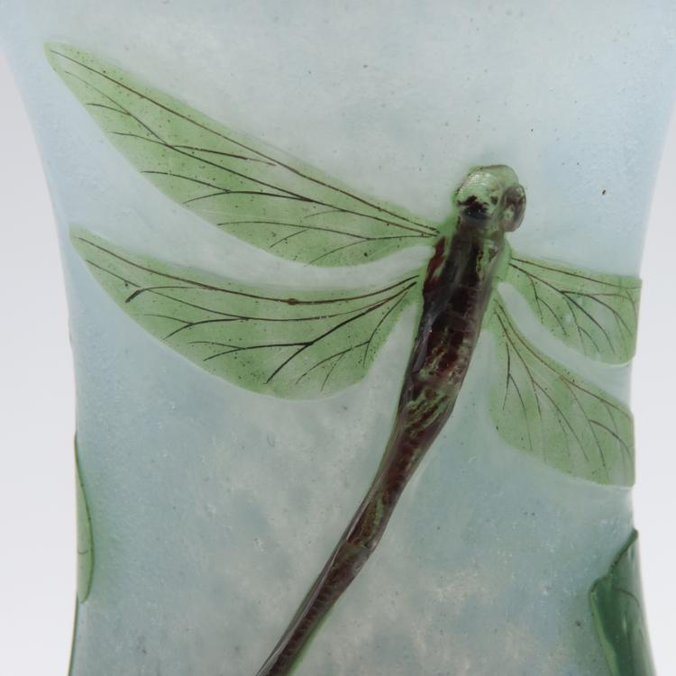 Bild 3 zu Objekt, 'Libellules et renoncules jaunes', c1904, Henri Berg&eacute;, Daum Fr&egrave;res, Nancy, 129 45