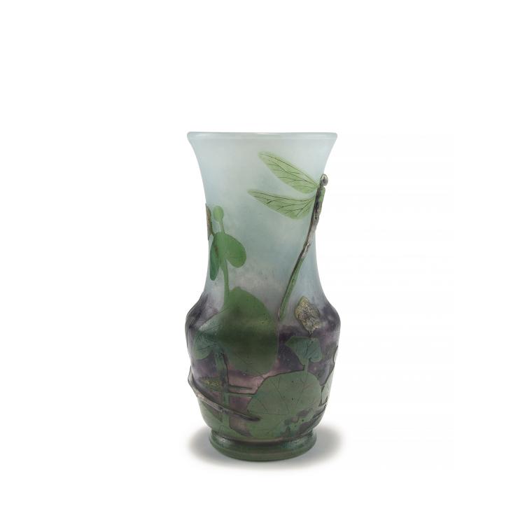 Bild 5 zu Objekt, 'Libellules et renoncules jaunes', c1904, Henri Berg&eacute;, Daum Fr&egrave;res, Nancy, 129 45