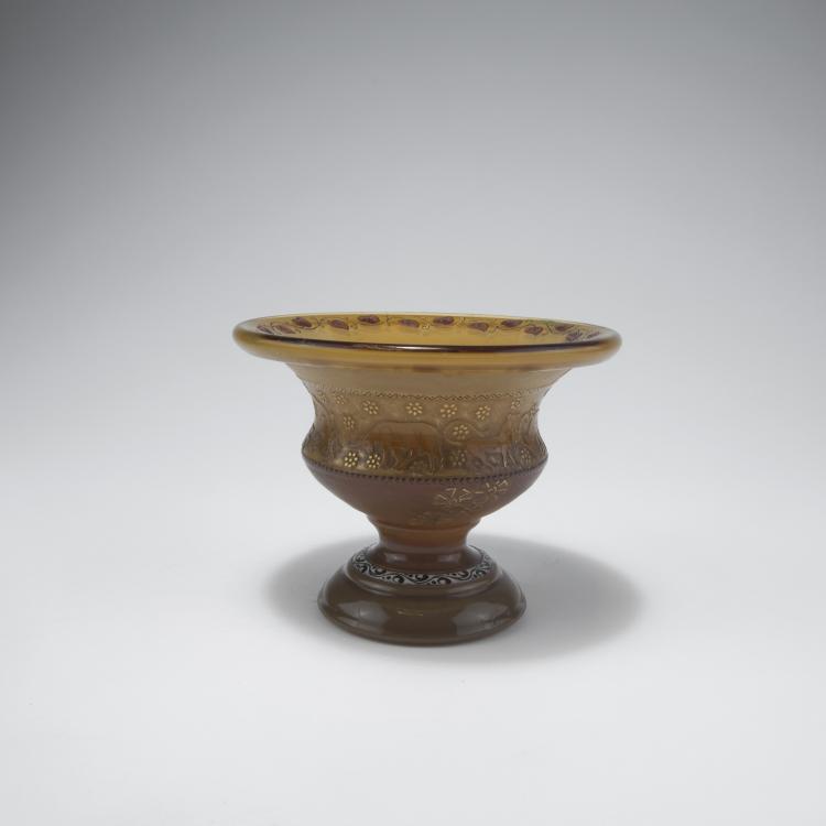 Bild 1 zu Objekt, 'Animaux antiques' goblet, 1895-1900, Burgun, Schverer & Cie., Meisenthal, 129 5