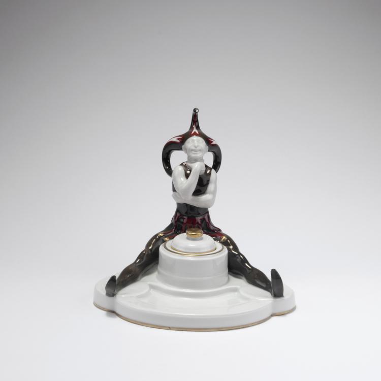 Hauptbild zu Objekt, 'Harlequin with inkwell', 1921, Ferdinand Liebermann, Rosenthal, Selb, 129 604