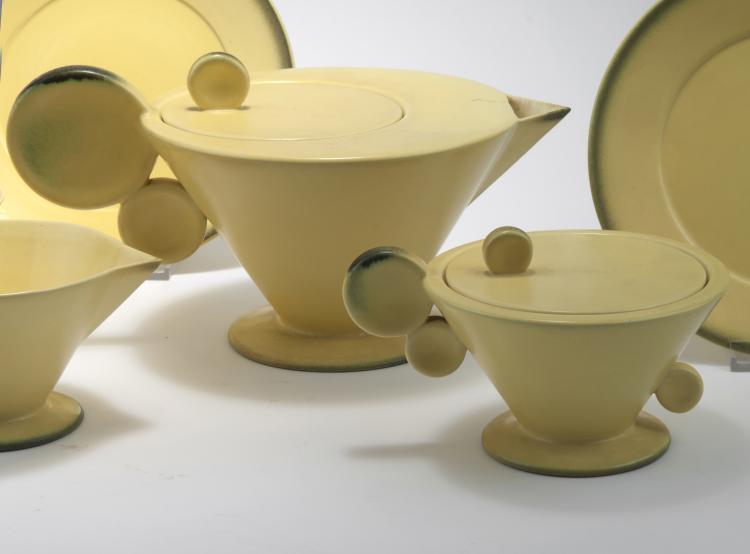 Bild 1 zu Objekt, Tea set, c1930, Margarete Heymann-Loebenstein, Hael-Werkst&auml;tten, Marwitz, 131B 315