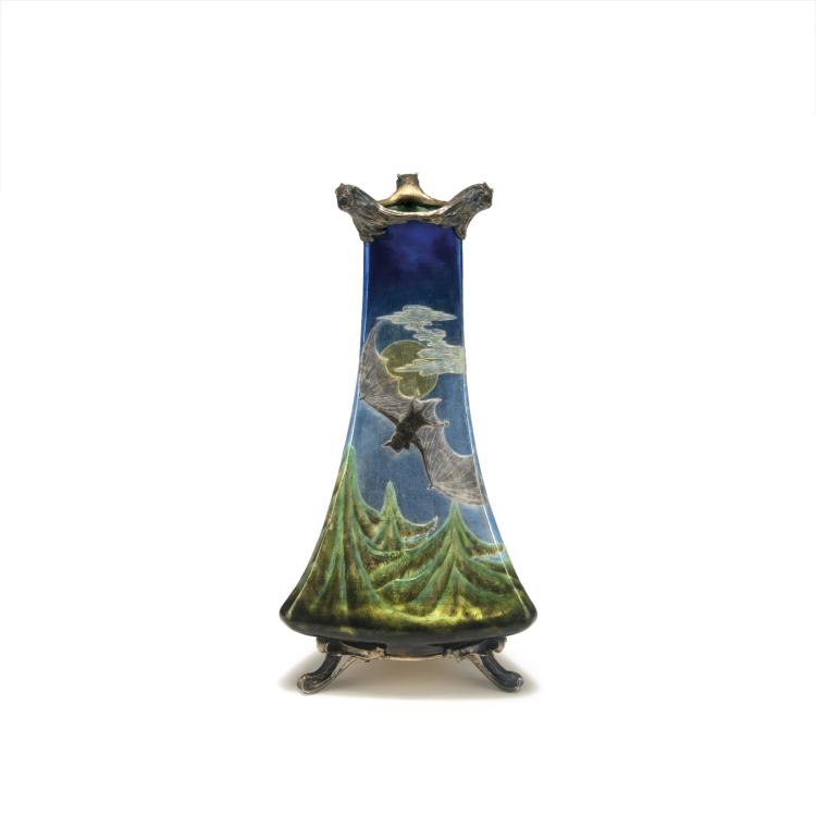 Hauptbild zu Objekt, Vase 'La Nuit', Modell f&uuml;r die Pariser Weltausstellung, 1900, Feuill&acirc;tre, Eug&egrave;ne, Paris, 129 409
