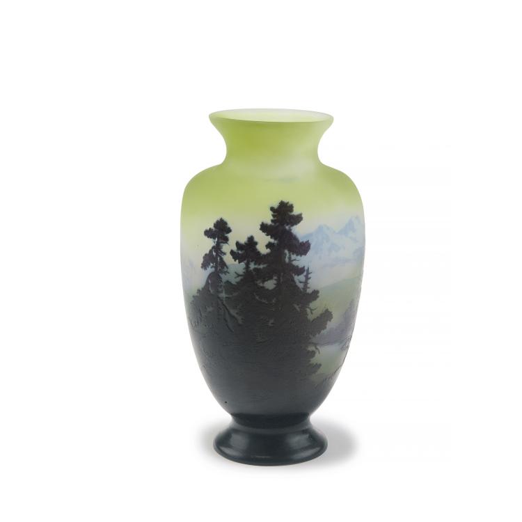 Hauptbild zu Objekt, 'Paysage alpin' vase, 1906-14, Gall&eacute;, Emile, Nancy, 129 172