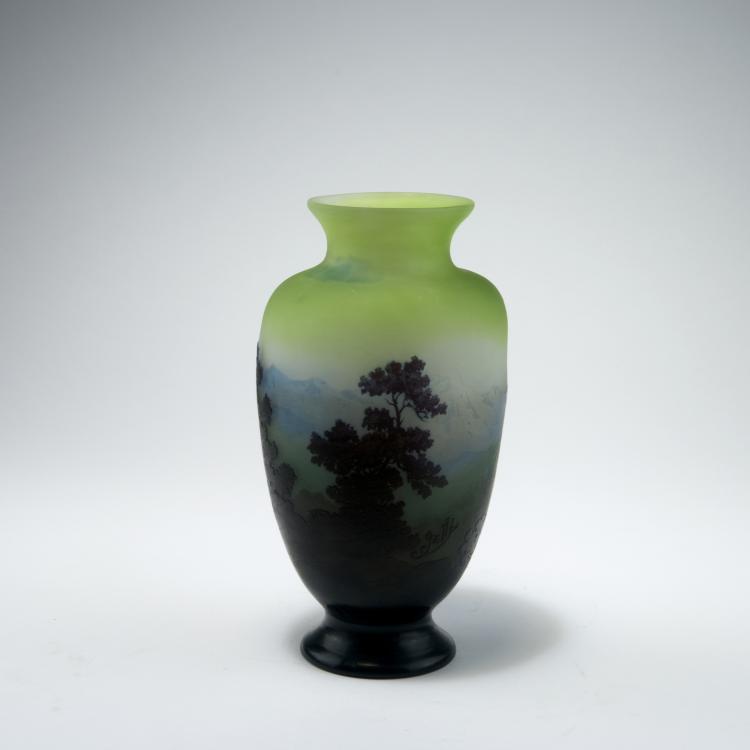 Bild 1 zu Objekt, 'Paysage alpin' vase, 1906-14, Gall&eacute;, Emile, Nancy, 129 172