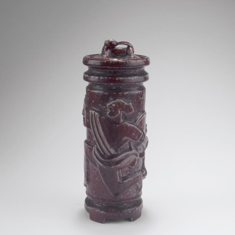 Hauptbild zu Objekt, Vase with cover, 1923-29, Jais Nielsen, Kopenhagen, KPM, 129 584