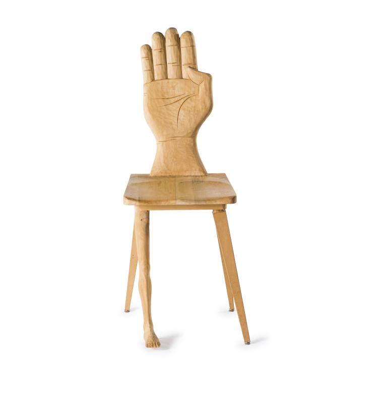Hauptbild zu Objekt, 'Hand-Foot' chair, 1980s, Martin, Allschwil Michovsky, Michovsky, Martin, Allschwil, 131B 562