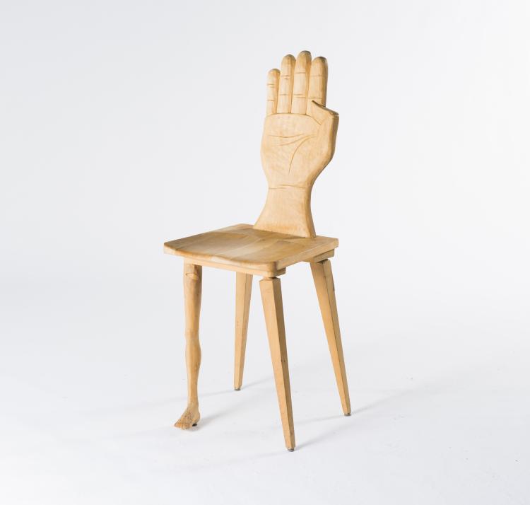 Bild 1 zu Objekt, 'Hand-Foot' chair, 1980s, Martin, Allschwil Michovsky, Michovsky, Martin, Allschwil, 131B 562