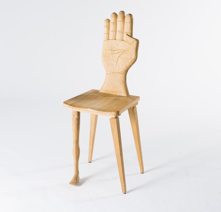 Bild 4 zu Objekt, 'Hand-Foot' chair, 1980s, Martin, Allschwil Michovsky, Michovsky, Martin, Allschwil, 131B 562