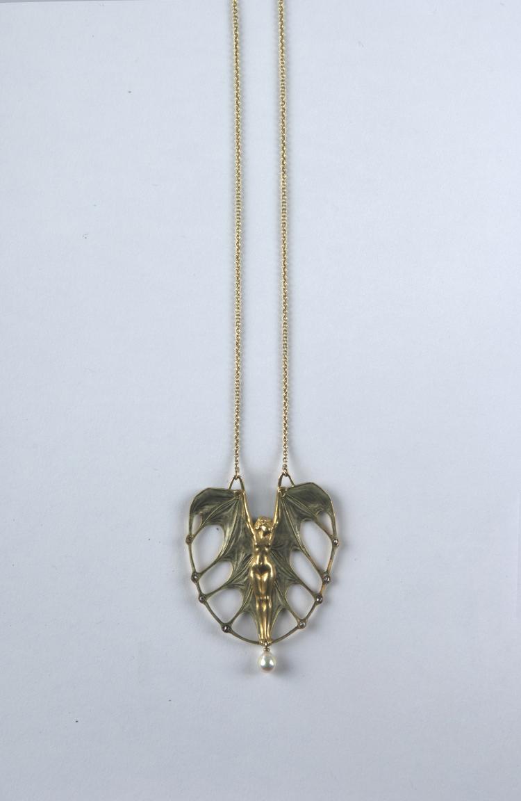 Bild 2 zu Objekt, 'Femme chauve souris' pendant, 1898-1900, Lalique, Ren&eacute;, Paris, 129 388