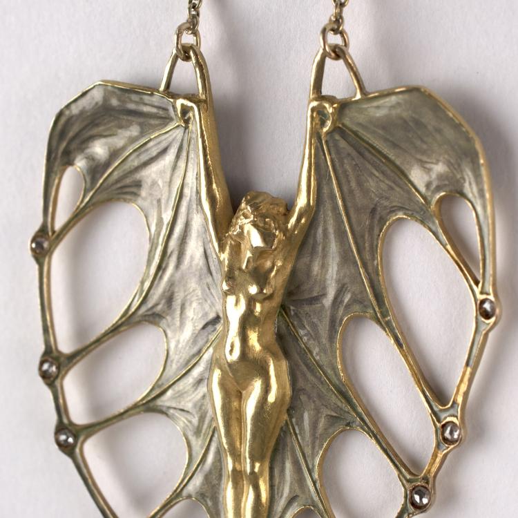Bild 5 zu Objekt, 'Femme chauve souris' pendant, 1898-1900, Lalique, Ren&eacute;, Paris, 129 388