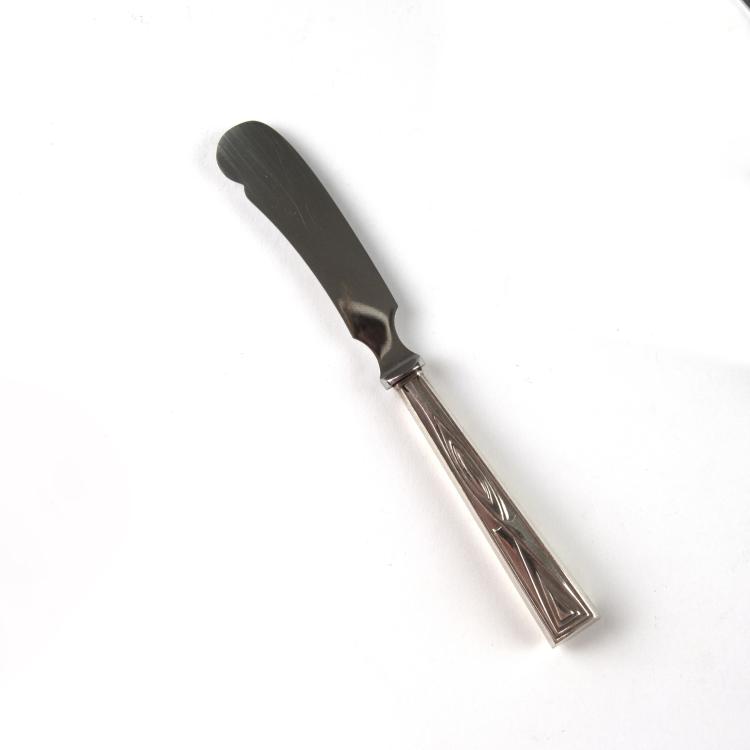 Hauptbild zu Objekt, 'House Behrens' butter knife, 1901, Peter Behrens, R&uuml;ckert, M.J., Mainz, 130A 43