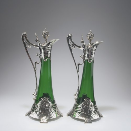 Two wine jugs, c1905