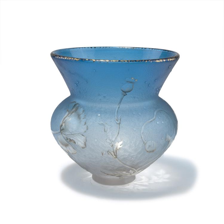 Hauptbild zu Objekt, Tall 'La Nuit' vase, 1897, Daum Fr&egrave;res, Nancy, 129 20