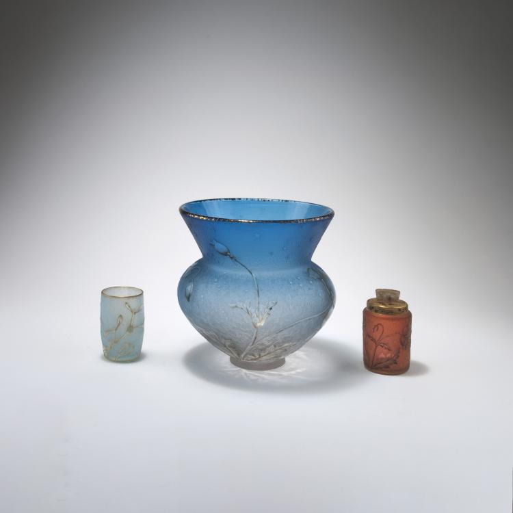 Bild 3 zu Objekt, Tall 'La Nuit' vase, 1897, Daum Fr&egrave;res, Nancy, 129 20