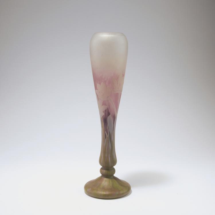 Bild 1 zu Objekt, 'Colchiques sous la pluie' vase, c1909 , Daum Fr&egrave;res, Nancy, 129 67