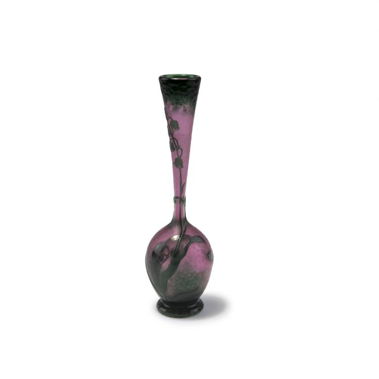 Hauptbild zu Objekt, 'Muguet' Martel&eacute; vase, 1900, Henri Berg&eacute;, Daum Fr&egrave;res, Nancy, 129 32